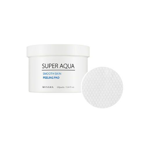 Пилинг диски с АНА и ВНА кислотами MISSHA Super Aqua Smooth Skin Peeling Pad(60 шт)